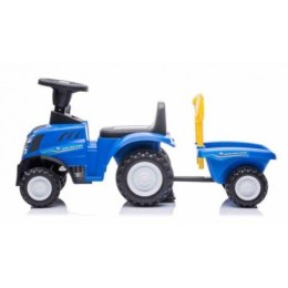 Jeździk traktor z przyczepą new holland niebieski