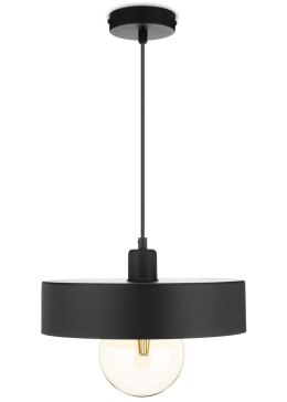 Lampa wisząca BerlinStil 30 cm czarna Modna sufitowa lampa w kolorze czarnym, w stylu loft industrialnym 30 cm HowHomely