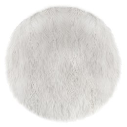 Dywanik do pokoju dziecięcego Fur 90 cm Wykonany z miękkiego i przyjemnego w dotyku akrylu, kolor biały, do wykorzystania jako d ATMOSPHERA