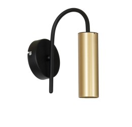 Kinkiet nowoczesny Loop czarno złoty Wykonany z metalu stylowy kinkiet złoto czarny , w stylu glamour oraz nowoczesnym do Twojeg Luminex