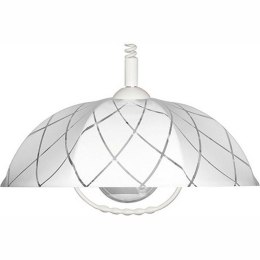 Żyrandol klasyczny Kuchnia biały E27 Wykonany z tworzywa sztucznego, stylowa i modna lampa kuchenna w kolorze białym z wzorem Luminex