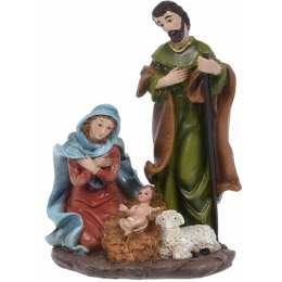 Szopka bożonarodzeniowa 13 cm wzór 2 Urocza, kolorowa szopka bożonarodzeniowa z postaciami Maryi, Józefa i Dzieciątka Jezus do d H&S Decoration