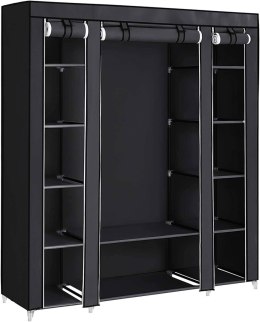Garderoba modułowa czarna 150 cm Songmics