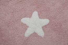Lorena Canals Dywan bawełniany Pink Stars White 120 x 160 cm