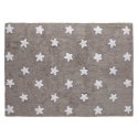 Lorena Canals Dywan bawełniany Linen Stars White 120 x 160 cm