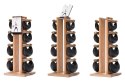 Hantle  SwingBell 2-8 Kg ze stojakiem Tower Classic Orzech Skóra