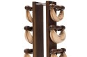 Hantle  SwingBell 2-8 Kg ze stojakiem Tower Classic Nature Orzech Skóra