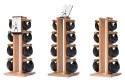 Hantle  SwingBell 2-8 Kg ze stojakiem Tower Classic Nature Orzech Skóra