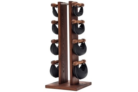 Hantle  SwingBell 2-8 Kg ze stojakiem Tower Club Jesion Skóra