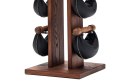 Hantle  SwingBell 2-8 Kg ze stojakiem Tower Club Jesion Skóra