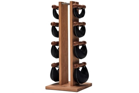 Hantle  SwingBell 2-8 Kg ze stojakiem Tower Oxbridge Wiśnia Skóra