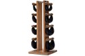 Hantle  SwingBell 2-8 Kg ze stojakiem Tower Oak Dąb Skóra