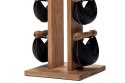 Hantle  SwingBell 2-8 Kg ze stojakiem Tower Oak Dąb Skóra