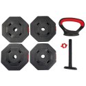 HANTLA KOMPOZYTOWA KETTLEBELL 10 KG(4X2,5KG) EB FIT