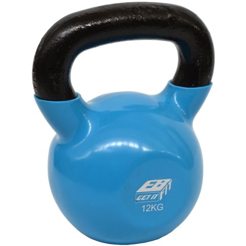 HANTLA ŻELIWNA KETTLEBELL 12 KG ODWAŻNIK EB FIT