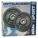 OBCIĄŻENIE ŻELIWNE CZARNE 2X2,5 KG BEST SPORTING FI 30MM