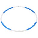 HHP090 BLUE-WHITE HULA HOP 0,4KG 90CM ONE FITNESS