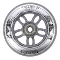 PU 90x24 82A PRZEZROCZYSTE (4 szt.) + ABEC-7 CHROME (8 szt.) ZESTAW NILS EXTREME