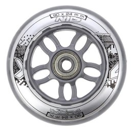 PU 90x24 82A PRZEZROCZYSTE (4 szt.) + ABEC-7 CHROME (8 szt.) ZESTAW NILS EXTREME