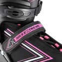 NH11912 A 2w1 BLACK/PINK ROZM. S(31-34) ŁYŻWOROLKI Z WYM. PŁ. HOKEJOWĄ NILS EXTREME