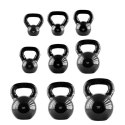 KNV28 BLACK KETTLEBELL ŻELIWNY POKRYTY WINYLEM HMS