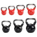 KTC04 RED UCHWYT CHROM RADEŁKOWANY KETTLEBELL ŻELIWNY HMS