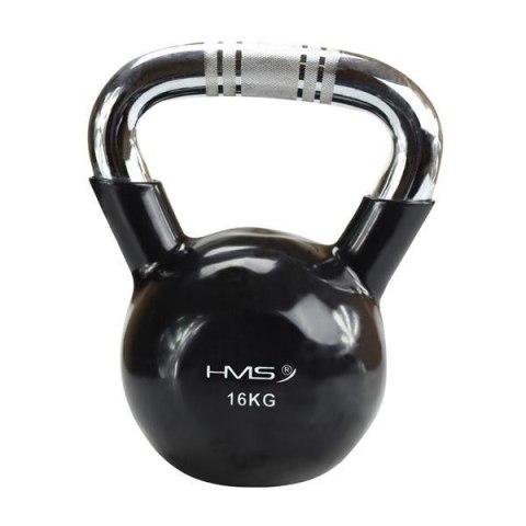 KTC16 BLACK UCHWYT CHROM RADEŁKOWANY KETTLEBELL ŻELIWNY HMS