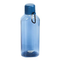 Butelka do wody z karabińczykiem niebieska
