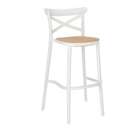 Krzesło barowe Moreno białe