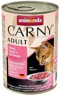 Animonda Carny Adult Wołowina, Indyk + Krewetki puszka 400g