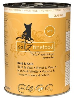 Catz Finefood Classic N.07 Wołowina i cielęcina puszka 400g