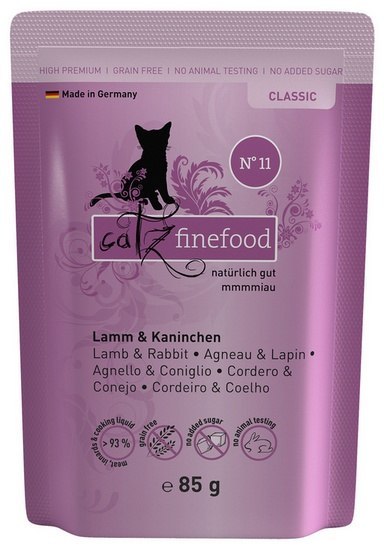 Catz Finefood Classic N.11 Jagnięcina i Królik saszetka 85g