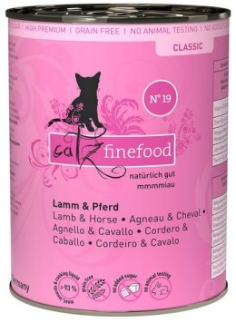 Catz Finefood Classic N.19 Jagnięcina i Konina puszka 400g