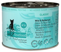 Catz Finefood Classic N.21 Dziczyzna i Karmazyn puszka 200g