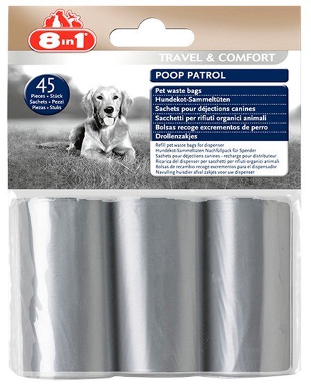 8in1 Worki na odchody Poop Patrol Pet Waste Bags - 3 rolki