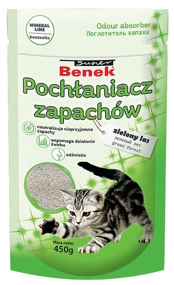 Super Benek Pochłaniacz zapachów - zielony las 0,45kg