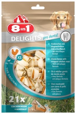 8in1 Dental Delights Bones XS torebka 21szt