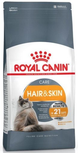 Royal Canin Hair&Skin Care karma sucha dla kotów dorosłych, lśniąca sierść i zdrowa skóra 400g