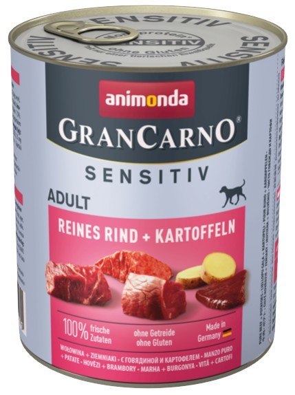 Animonda GranCarno Sensitiv Wołowina + ziemniaki puszka 800g