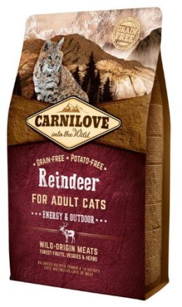 Carnilove Cat Reindeer Energy & Outdoor - renifer 2kg