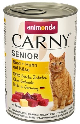 Animonda Carny Senior Wołowina, Kurczak + Ser puszka 400g