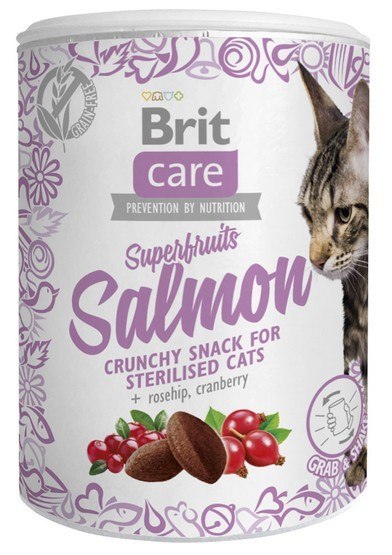 Brit Care Cat Snack Superfruits Salmon 100g