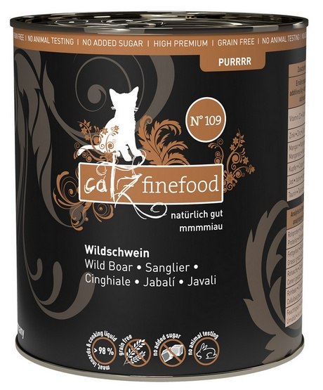 Catz Finefood Purrrr N.109 Dzik puszka 800g