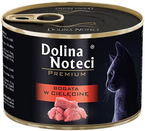 Dolina Noteci Premium Kot Bogata w cielęcinę puszka 185g