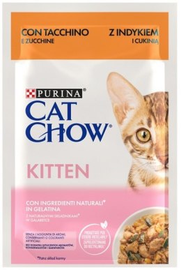 Purina Cat Chow Kitten Indyk i cukinia saszetka 85g