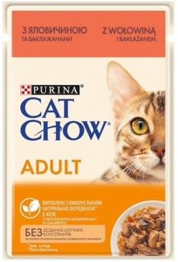 Purina Cat Chow Wołowina i bakłażan saszetka 85g