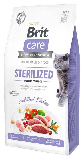 Brit Care Cat Grain Free Sterilized Weight Control 400g