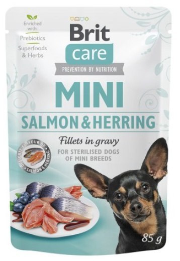 Brit Care Dog Mini Salmon & Herring Sterilised saszetka 85g