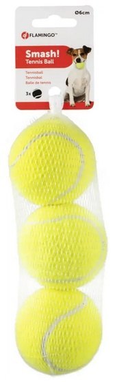 Flamingo Piłki tenisowe 6cm 3szt [518482]