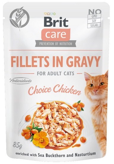 Brit Care Cat Fillets In Gravy Choice Chicken saszetka 85g